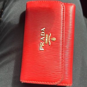 Authentic  Prada key holder